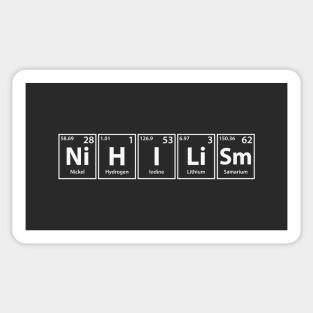 Nihilism (Ni-H-I-Li-Sm) Periodic Elements Spelling Sticker